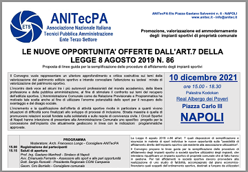 Napoli, 10 dicembre 2021 - Convegno